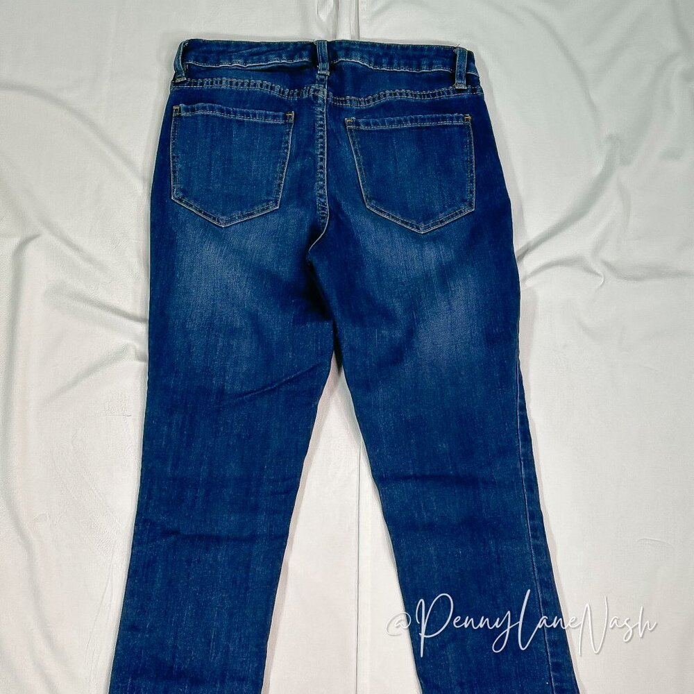 Eunina Mid Rise Skinny Ankle Frayed Jeans Size 27 - Picture 9 of 10
